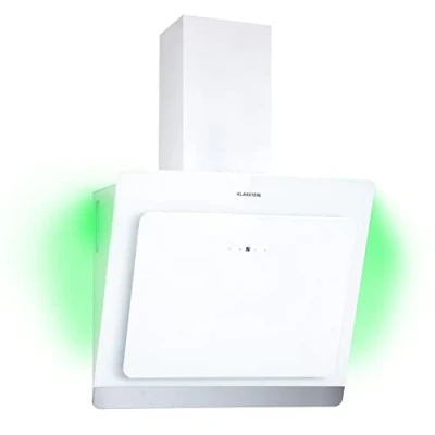 Image de Klarstein Alina Hotte Aspirante 60cm, Hottes de Cuisine Inclinées, Filtre en Carbone, Débit d&#039;Air Puissant 563 m3/h, Intelligent IoT/Wi Fi, LED, Classe A+, Silencieuse avec Evacuation
