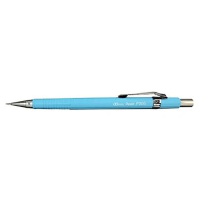 Image de Pentel P200 Series Portes mines technique gamme pastel, 0,5 mm, Corps bleu Lot de 12