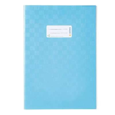 Image de HERMA 7453 Lot de 25 couvertures pour cahiers d&#039;école, format A4, en raphia, avec étiquette d&#039;identification et structure film polypropylène résistant facile à nettoyer, colorées