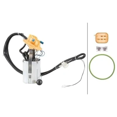 Image de HELLA 8TF 358 146 501 Unité d&#039;injection de carburant avec joint d&#039;étanchéite, palpeur carburant, pompe à éjecteur électrique