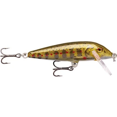 Image de Rapala Leurre de Pêche CountDown Matériel avec Construction Balsa d&#039;Eau Douce Profondeur Nage 0.9 1.8m Taille 5cm / 5g Fabriqué en Estonie Gold Juvenile Trout