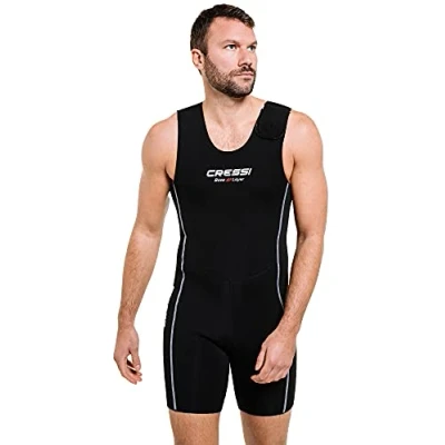 Image de Cressi Base Layer Man 2.5mm Gilet de Protection pour Plongée en Néoprène 2.5 mm, Noir, Hommes