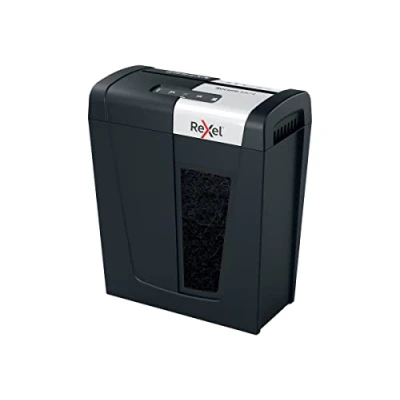 Image de Rexel 2020129 Secure MC4 Whisper Shred Destructeur de Documents Coupe Micro Sécurité P5, Capacité 4 Feuilles, Corbeille 14 litres Amovible