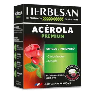 Image de Acérola premium 30 comprimes à croquer
