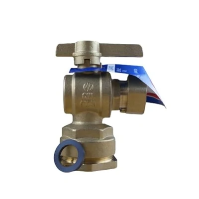 Image de Arco Robinet compteur eau de équerre ACS PN 25 DN15 PEHD Ø32 Écrou libre 3/4&quot; (20/27)