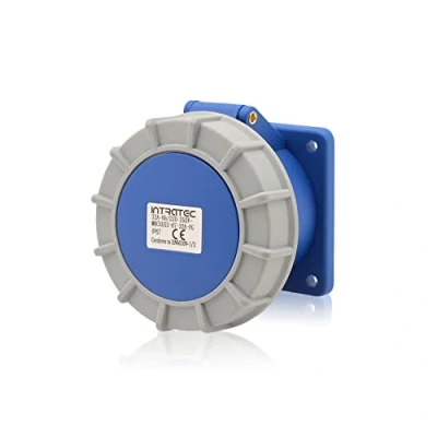 Image de CEE Prise électrique encastrable Bleu droite 32 A 230 V 6 h IP67 3 broches (2P+E)