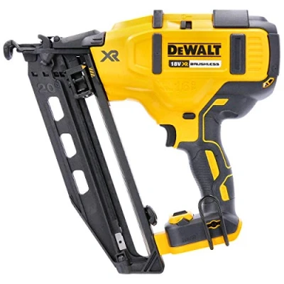 Image de DEWALT Cloueur de Finition 16Ga 18V XR Li Ion Moteur Brushless Appareil Électrique Sans Fil Design Compact et Ergonomique Mode Coup par Autonomie Longue Durée, DCN660N XJ