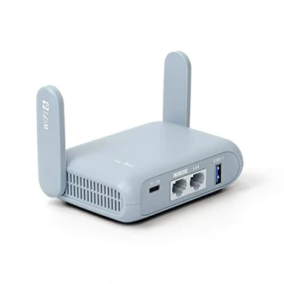 Image de GL.iNet GL MT3000 (Beryl AX) Portable Routeur WiFi 6 pour La Maison et Les Voyages, Bi Bande, Vitesse AX3000 (Jusqu’à 3 Gbit/s), Repeteur, VPN en Cascade, IPV6, WPA3, Port WAN 2,5G