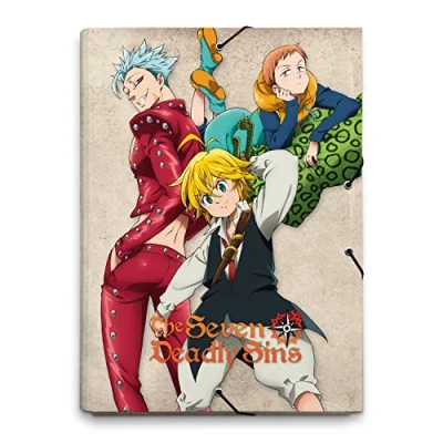 Image de Grupo Erik CSG0107 Chemise Cartonnée A4 The Seven Deadly Sins à Rabats Rigide Pochette 24 x 34 cm Fournitures Scolaires, de Bureau