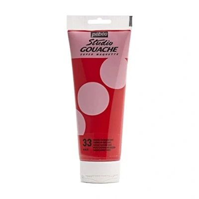 Image de Pébéo Peinture Gouache 1 Tube de 220 ml Rouge Cadmium 270 033