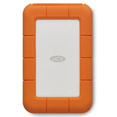 Image de LaCie Rugged USB C 4To, Disque Dur Externe Portable HDD, PC Mac iPad &amp; iPhone, Data Rescue Service (STFR4000800)