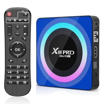 Image de ADDCOLOR Android TV Box, Boitier 13 avec 2GB RAM 16GB ROM RK3528 Quad Core 64bit Cortex A53 Support 2.4/5.0GHz WiFi6 BT5.0 HD 8K 10/100M Ethernet HDMI 2.0