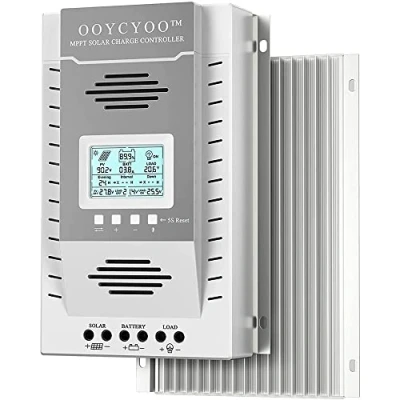 Image de Contrôleur de charge solaire MPPT 100A DC 12V 24V Régulateur batterie automatique PV 100 V Entrée pour batteries au lithium, scellées, gel et inondées