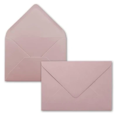 Image de 25x enveloppes C6 couleur: vieux rose 11,4 x 16,2 cm fermeture: gommée pour papier A4, A5, A6 et invitations, salutations lettres FarbenFroh by GUSTAV NEUSER