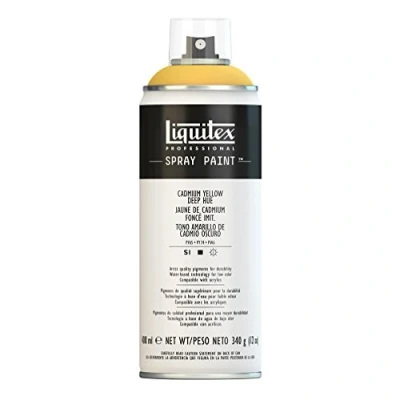 Image de Liquitex Professional Peinture acrylique Aérosol 400 ml Jaune de cadmium foncé Imitation
