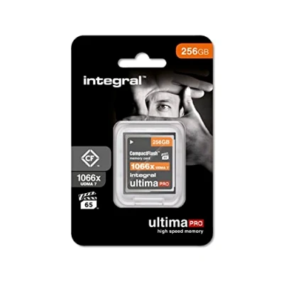 Image de Integral CompactFlash 256 Go Carte Mémoire Ultimapro 160MB/s (1066x) Vpg 65 Udma 7 pour appareils Photo numériques DSLR et Reflex compatibles