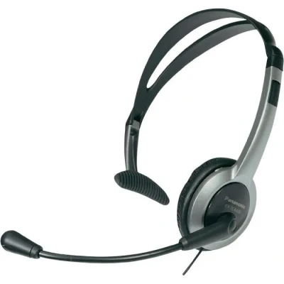 Image de Panasonic RP TCA430E S écouteur/casque Avec fil Arceau Bureau/Centre d&#039;appels Gris Neuf