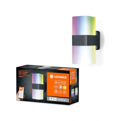 Image de Ledvance 4058075478077 Luminaire extérieur connectée LED, Aluminum, 13.5 W, Gris foncé, UpDown