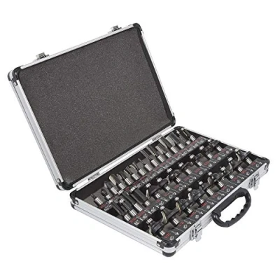 Image de Trend Ensemble de démarrage 35 fraises pour routeur, tige 1/2 pouce, pointe en carbure tungstène, étui aluminium inclus, SET/SS35X1/2TC