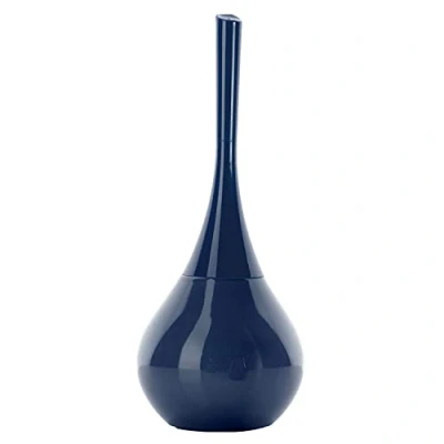Image de Gedy Adélaïde Bleu, Dimensions et Poids : 40,3 x 16,5 cm 0,685 kg, Fabriqué en céramique, Finition, Brosse de Toilette Design R&amp;D, 2 Ans Garantie, Unique