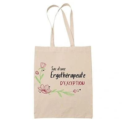 Image de Planetee Tote Bag Ergothérapeute d&#039;Exception Idée Cadeau Collègue Travail Retraite Sac Cabas Réutilisable