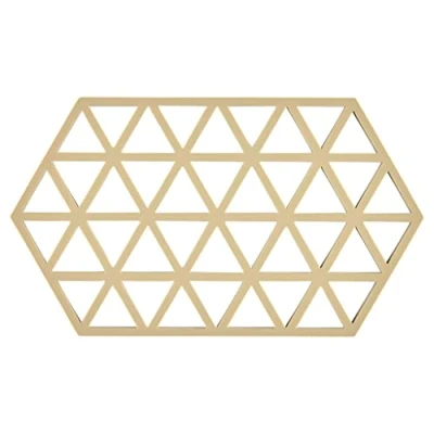 Image de Zone Denmark Trivet Triangles Warm Sand 24 x 14 cm
