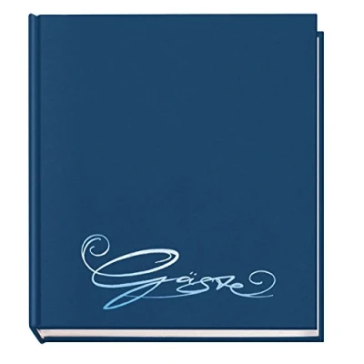 Image de Veloflex Livre d&#039;hôtes classique 144 pages Format 205 x 240 mm bleu foncé