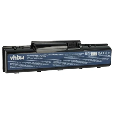 Image de vhbw Li Ion batterie 4400mAh (11.1V) pour ordinateur PC Acer eMachines D520, D525m D725, G430, G525, G625, G627 comme AS09A31,