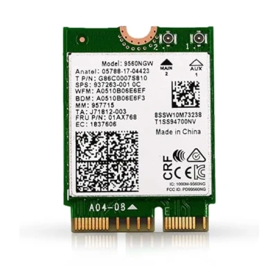 Image de HighZer0 Electronics AC 9560 CNVio Legacy WiFi Adapter for PC 5 Dual Band 802.11ac Up to 1.73 Gbps Supports Bluetooth 5.1 Windows &amp; Linux Requires 8 9th Gen Intel CPU 9560NGW