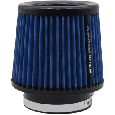 Image de Filtre à air universel de voiture rechange pour 76 mm, 89 101 mm Kit d&#039;admission froid haute performance Lavable et réutilisable (bleu)