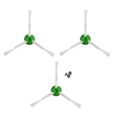 Image de MIRTUX Pack de 3 brosses latérales compatible avec Roomba E5 E6 i3 i3+ i7 j7 j7+ e5154 e5158. Kit rechange pour brosse latérale i7+ Plus