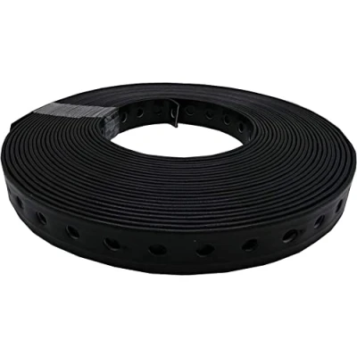 Image de Ruban de fixation perforé 19 mm x 10 m Avec revêtement en plastique Noir