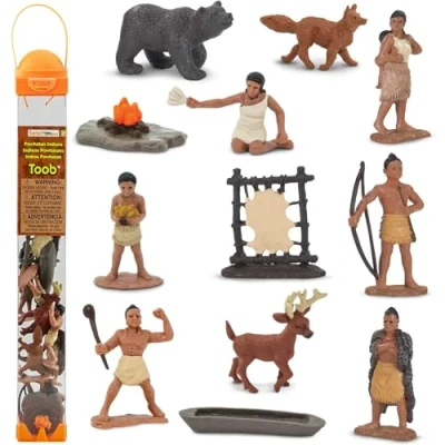 Image de Safari Toob Powhatan Indians, 680304, Multicolore