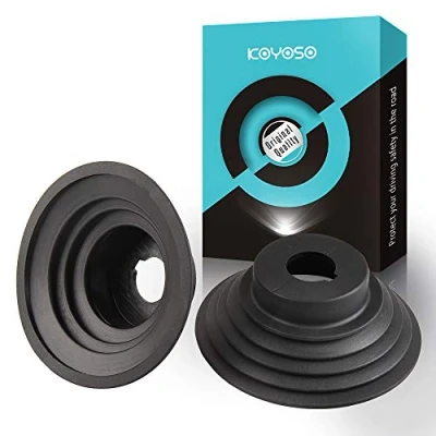 Image de Koyoso Capuchons Anti Poussière en Caoutchouc de Phare pour LED Ampoules Voiture, Couvercle Universel