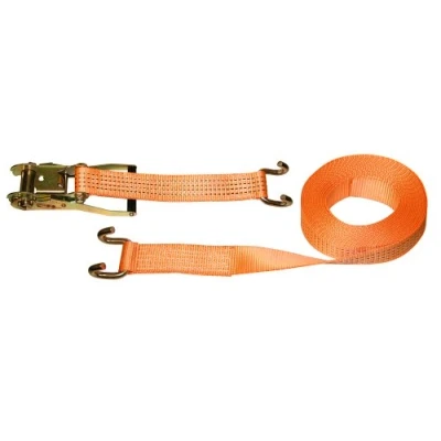 Image de Kerbl 37143 Sangle d&#039;arrimage en 2 Parties avec Crochet Orange 50 mm x 8 m Charge Max. 4000 kg