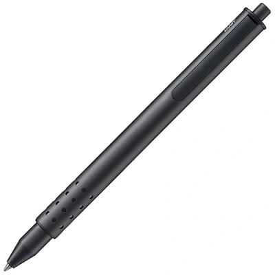 Image de Lamy swift black stylo roller modeste avec une expérience d&#039;écriture douce boîtier métallique robuste et largeur de trait B recharge M 66 en bleu