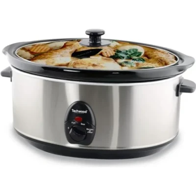 Image de Mijoteuse Electrolux 6,5L Acier inoxydable Thermostat 4 positions Couvercle en verre