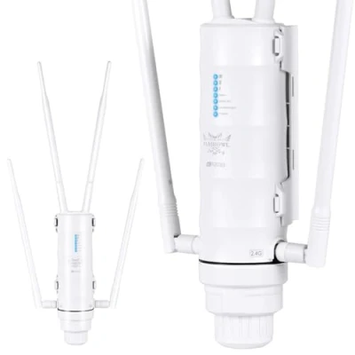 Image de FLASHOWL Point d&#039;accès sans Fil extérieur AC1200 Répéteur WLAN Amplificateur WiFi de Zone extérieure Extenseur Double Bande Routeur