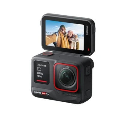 Image de Insta360 Ace Pro Caméra d&#039;action étanche conçue avec Leica, capteur de 1/1,3&quot;, réduction du bruit par l&#039;IA pour une qualité d&#039;image inégalée, 4K 120ips, écran rabattable 2,4&quot; et fonctionnalités d&#039;IA