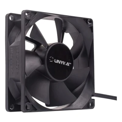 Image de UNYKAch 51786 système de refroidissement d&#039;ordinateur Boitier PC Ventilateur 8 cm Noir Neuf