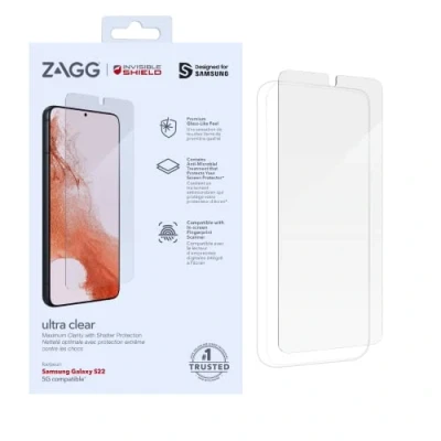 Image de ZAGG InvisibleShield Ultra Clear Protection contre les chocs pour Samsung Galaxy S22 Transparent