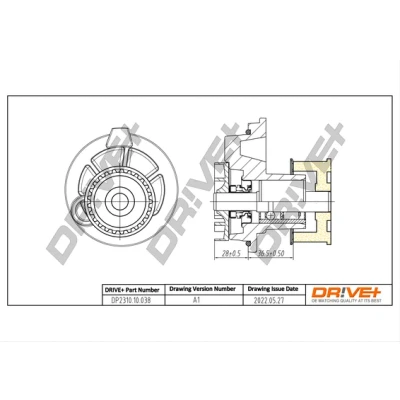 Image de Pompe à eau, refroidissement du moteur Dr!ve+ DP2310.10.038