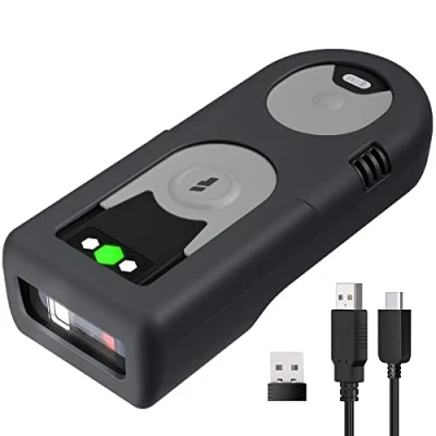 Image de Inateck Bluetooth Lecteur de Code Barre 1D CCD avec Adaptateur USB 2.4Ghz, Scanner Codes sur Écran, Portable et Raccourcis Exclusifs, BCST 43
