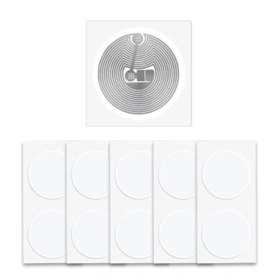 Image de 110 pièces NFC Autocollants/Stickers NTAG215 Tags，Balise 25 mm (1 Pouce) Ronde 215 Tag，Utilisé pour Les Cartes de Jeu Amiibo et Compatible avec Tous Smartphones Compatibles