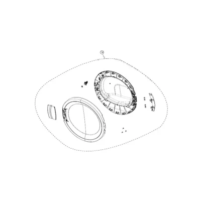 Image de Porte complète Sèche linge [&#039;HIGHONE&#039;, &#039;BELLAVITA&#039;, &#039;LISTO&#039;, &#039;BEKO&#039;] (111661)