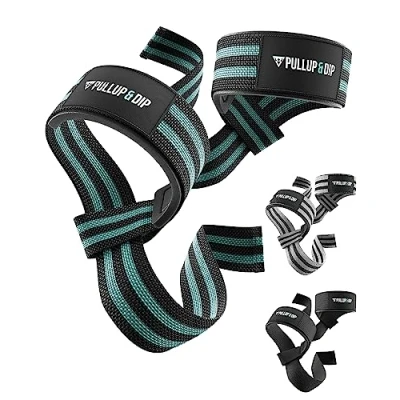 Image de PULLUP &amp; DIP Sangle Musculation, Poignet de Levage pour l&#039;haltérophilie, Le Bodybuilding, la Traction LAT, Les tirage (1 Paire)
