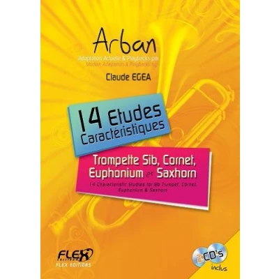 Image de PARTITION CLASSIQUE 14 Etudes Caractéristiques ARBAN avec CDs d&#039;accompagnement C. EGEA Trompette Solo