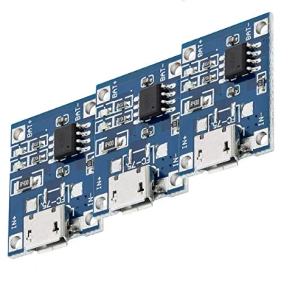 Image de AZDelivery 5 x TP4056 Micro USB 5V 1A Contrôleur de Charge Lithium Li ION Module Chargeur Batterie y Compris Un eBook