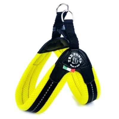 Image de Tre Ponti Easy Fit Mesh Fix Neon Harnais pour Chien Jaune 1,5 g