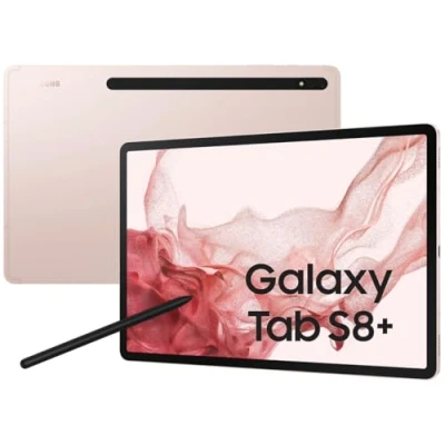 Image de Samsung Galaxy Tab S8+ 5G SM X806B LTE 128 Go 31,5 cm (12.4 ) Qualcomm Snapdragon 8 Wi Fi 6 (802.11ax) Android 12 Rose doré Neuf